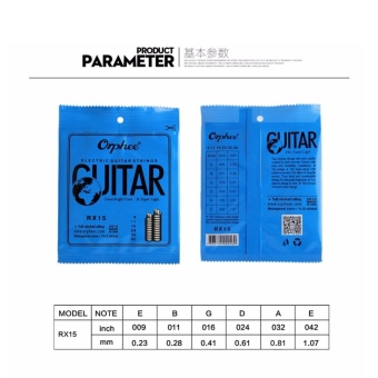 Orphee RX15 Hexagonal Core Super Light Gauge Electric Guitar Strings 009-042 June 2018 - 2 Orphee RX15 Hexagonal Core Super Light Gauge Electric Guitar Strings 009-042 - 2