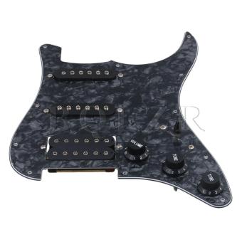Pearl Plate Pickguard For Guitar SSH Black June 2018 - 3 Pearl Plate Pickguard for Guitar SSH Black - 3