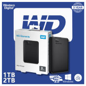 WD External Hard Drive - 1TB/2TB Storage, USB 3.0