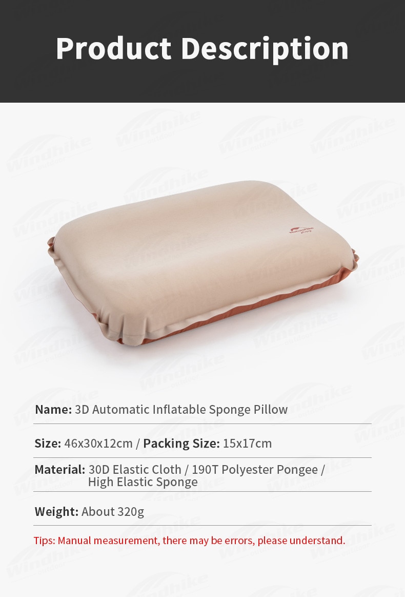 Naturehike Camping Pillow Cover 20x14 Inch Soft Skin Friendly Removable