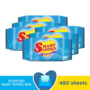 SMART CHOICE BABY WIPES 80s x 6 PACKS