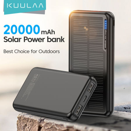 KUULAA Solar Power Bank - Portable Fast Charging Charger