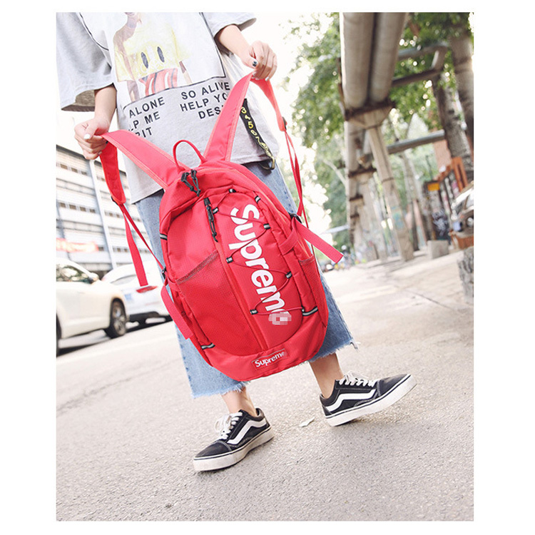 Supreme hot sale bookbag red