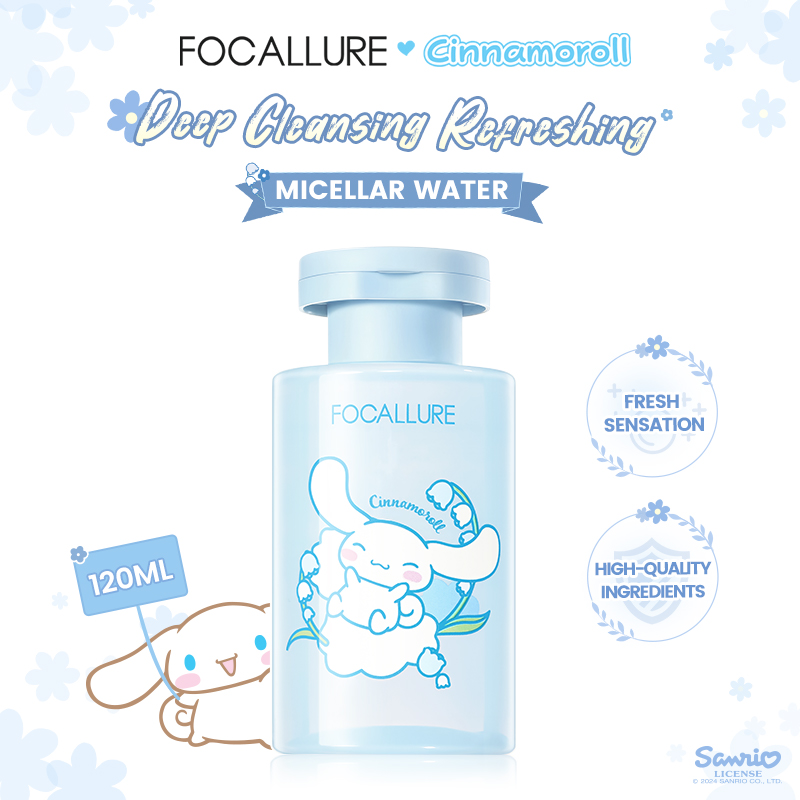 Discount on Focallure  shoes - SKU: Focallure X Sanrio #bloomingtime Gentle Micellar Water Deep Cleansing Makeup Removal Fresh Skin