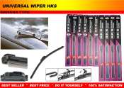 HKS Banana Type Universal Wiper Blade - Multiple Sizes Available