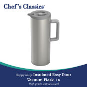 Chef's Classics Insulated Vacuum Flask, Stainless Steel, 1lt