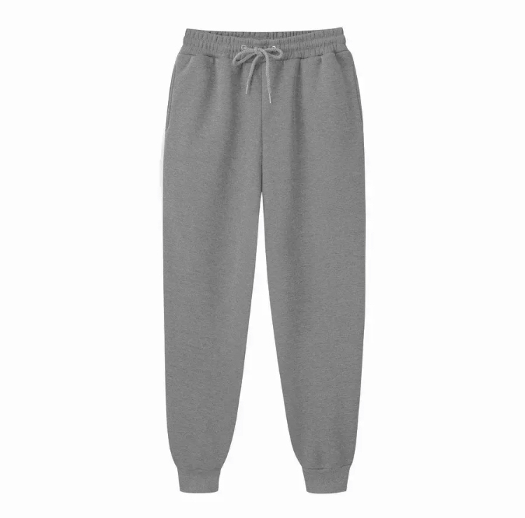 Plus Size L-3XL 32-46 Waistline Plain Jogger Pants With Side Pockets For  Men and Women Thick Quality Fabric Terry Brush Big Size