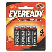 EVEREADY Battery Small AA 4'S  #1215