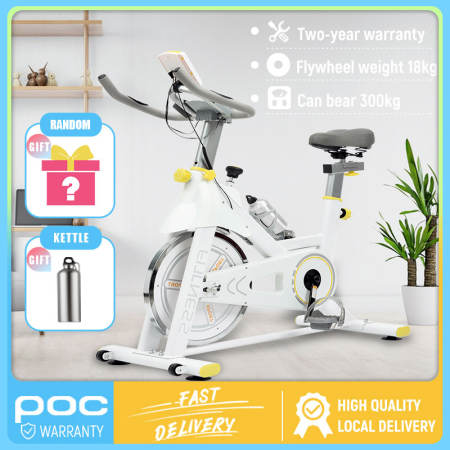 Heavy Duty Home Exercise Bike with Heart Rate Monitoring