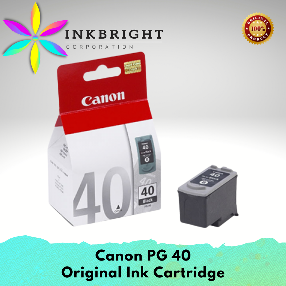 thumbnail image 2 of Genuine Canon PG-40 Black Ink Cartridges – Lot Of 2 – OEM, Sealed, Bulk Packaging – Free Shipping 2 of 5