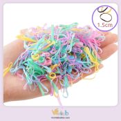 Hntob 10grams Mini Elastic Sanrio Colorful Disposable Baby Girls Rubber Band Hairtie Ponytail