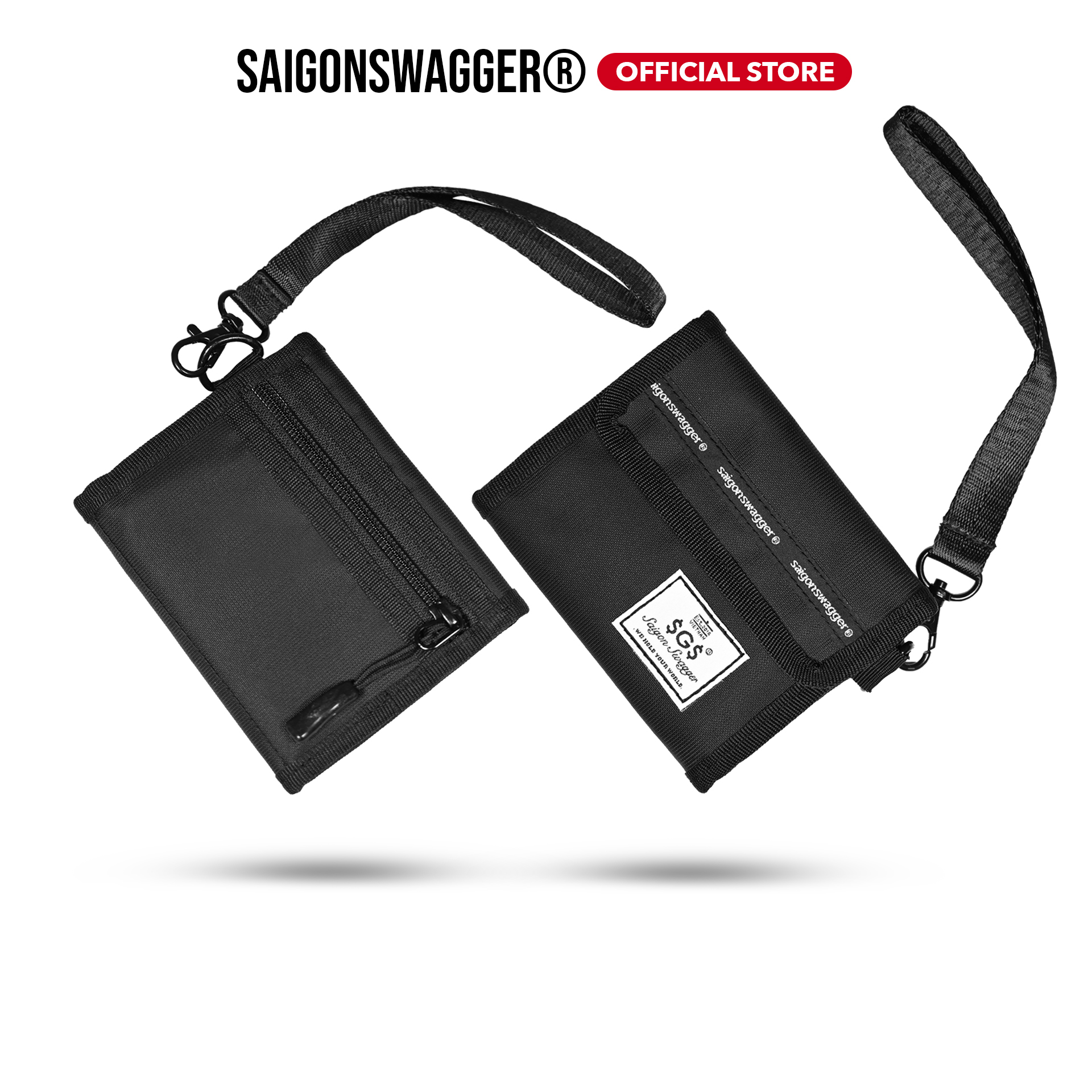 Ví Nam, Nữ Ngắn Logo SAIGON SWAGGER SGS Short Wallet Nhiều Ngăn, Chống Thấm