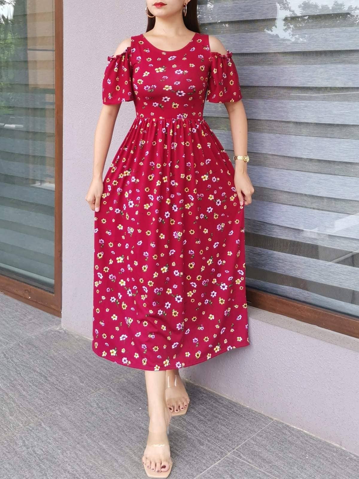 bakuna dress design High Quality Fashionable Formal Bangkok Maxi Lace Bakuna Dress Plus Size Off Shoulder Maxi Dress Korean Style Fashion Long Dress Soft Cotton Thai Made Maxi Dress - Lazada