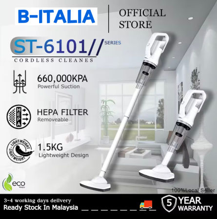 B-ITALIA Portable 4-in-1 Cordless Vacuum Cleaner