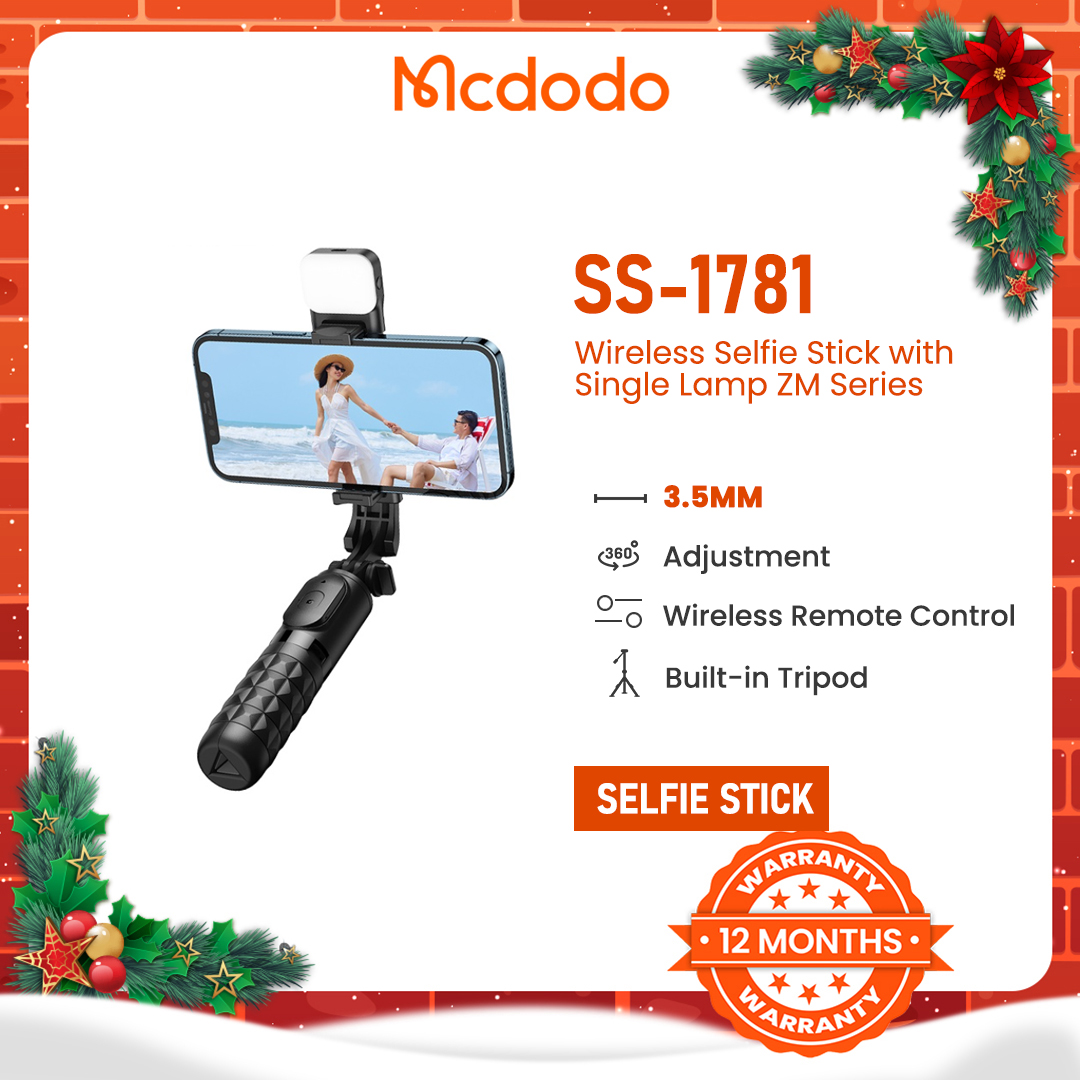 Mcdodo SS-177 Wireless Selfie Stick with Dual Lamp ZM Series