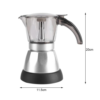 300ML/6 Cups Electric Detachable Espresso Moka Coffee Machines PotEU Plug - Intl July 2018 - 3 300ML/6 Cups Electric Detachable Espresso Moka Coffee Machines PotEU Plug - intl - 3