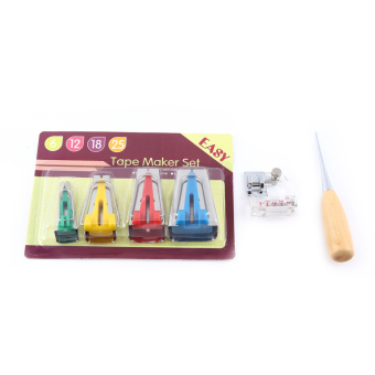6pcs Bias Tape Maker Kit 6/12/18/25mm Binding Tool Accessories Guide Strip Sewing Quilting - Intl June 2018 - 2 6pcs Bias Tape Maker Kit 6/12/18/25mm Binding Tool Accessories Guide Strip Sewing Quilting - intl - 2
