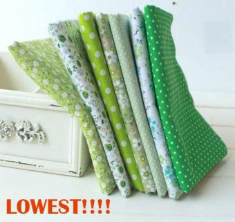 7pcs/set 50cmx50cm Green Cotton Fabric Fat Quarter Bundle Floral Craft Tilda Fabric For Sewing Telas - Intl June 2018 - 4 7pcs/set 50cmx50cm Green Cotton Fabric Fat Quarter Bundle Floral Craft Tilda Fabric for Sewing Telas - intl - 4