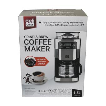 Deli Chef Grind & Brew Coffee Maker TGS-CM1025GS 1.5L(Black/Silver) June 2018 - 2 Deli Chef Grind & Brew Coffee Maker TGS-CM1025GS 1.5L(Black/Silver) - 2