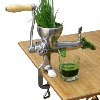 High Quality Hand Manual Wheatgrass Juicer Heavy Duty StainlessSteel Leafy Green Juicer DIY Extractor Tool (Silver) - Intl June 2018 - 2 High Quality Hand Manual Wheatgrass Juicer Heavy Duty StainlessSteel Leafy Green Juicer DIY Extractor Tool (Silver) - intl - 2