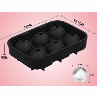 Ice Ball Maker Silicone 6 Spheres Ice Ball Bar Red Wine Hockey Mold - Intl June 2018 - 4 Ice ball maker silicone 6 spheres ice ball Bar red wine hockey mold - intl - 4