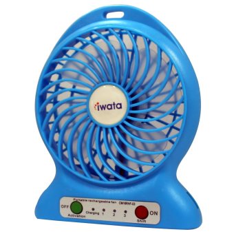 Iwata CM16RHF-03 Portable Rechargeable Fan With USB Power Bank Function (Blue) June 2018 - 3 Iwata CM16RHF-03 Portable Rechargeable Fan with USB Power Bank Function (Blue) - 3