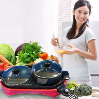 J&J Multi-function Electric Hotplate Grill (Red) June 2018 - 5 J&J Multi-function Electric Hotplate Grill (Red) - 5