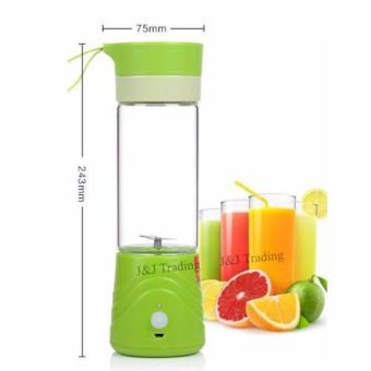 J&J Rechargeable USB Electric Fruit And Vegetable Blender CupJuicer Extractor 380mL (Green) June 2018 - 4 J&J Rechargeable USB Electric Fruit and Vegetable Blender CupJuicer Extractor 380mL (Green) - 4