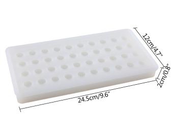 NiceEshop 40 Ice Cube Trays, Silicon Ice Mold Tray Candy ChocolateSilicone Molds Mini Ice Ball Maker Party Maker, Round, White - Intl June 2018 - 4 niceEshop 40 Ice Cube Trays, Silicon Ice Mold Tray Candy ChocolateSilicone Molds Mini Ice Ball Maker Party Maker, Round, White - intl - 4