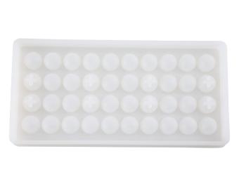 NiceEshop 40 Ice Cube Trays, Silicon Ice Mold Tray Candy ChocolateSilicone Molds Mini Ice Ball Maker Party Maker, Round, White - Intl June 2018 - 3 niceEshop 40 Ice Cube Trays, Silicon Ice Mold Tray Candy ChocolateSilicone Molds Mini Ice Ball Maker Party Maker, Round, White - intl - 3