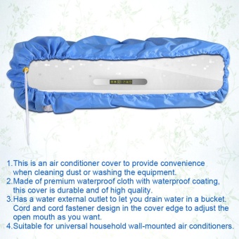 TMISHION Air Conditioner Cleaning Dust Washing Cover WaterproofProtector (Blue Color L) - Intl June 2018 - 5 TMISHION Air Conditioner Cleaning Dust Washing Cover WaterproofProtector (Blue Color L) - intl - 5