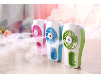 USB Mini Humidifier Handheld Portable Cooling Air Conditioningrechargeable Mini Spray Air Conditioner Fan (Blue) April 2018 - 5 USB Mini humidifier handheld portable cooling air conditioningrechargeable mini spray air conditioner fan (Blue) - 5