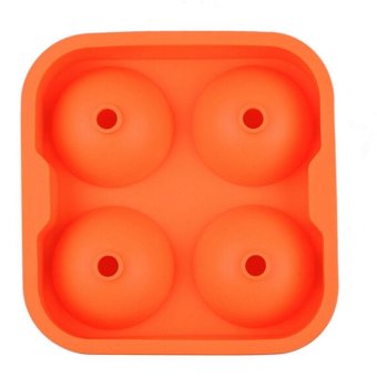 Whiskey Silicone Ice Cube Ball Maker Mold Sphere Mould Party TrayRound Bar (Orange) - Intl June 2018 - 2 Whiskey Silicone Ice Cube Ball Maker Mold Sphere Mould Party TrayRound Bar (Orange) - intl - 2