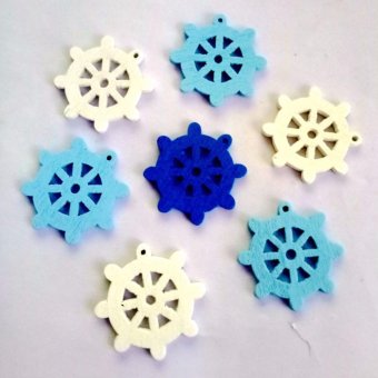 Yika 100pcs Anchor Rudder Sewing Wooden Buttons Craft Accessories Decorative Buttons - Intl June 2018 - 3 Yika 100pcs Anchor Rudder Sewing Wooden Buttons Craft Accessories Decorative Buttons - intl - 3