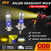 H4 LED Motorcycle Headlight Bulb with Blue Park Light