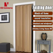 Accordion PVC sliding door for bathroom, living room, kitchen