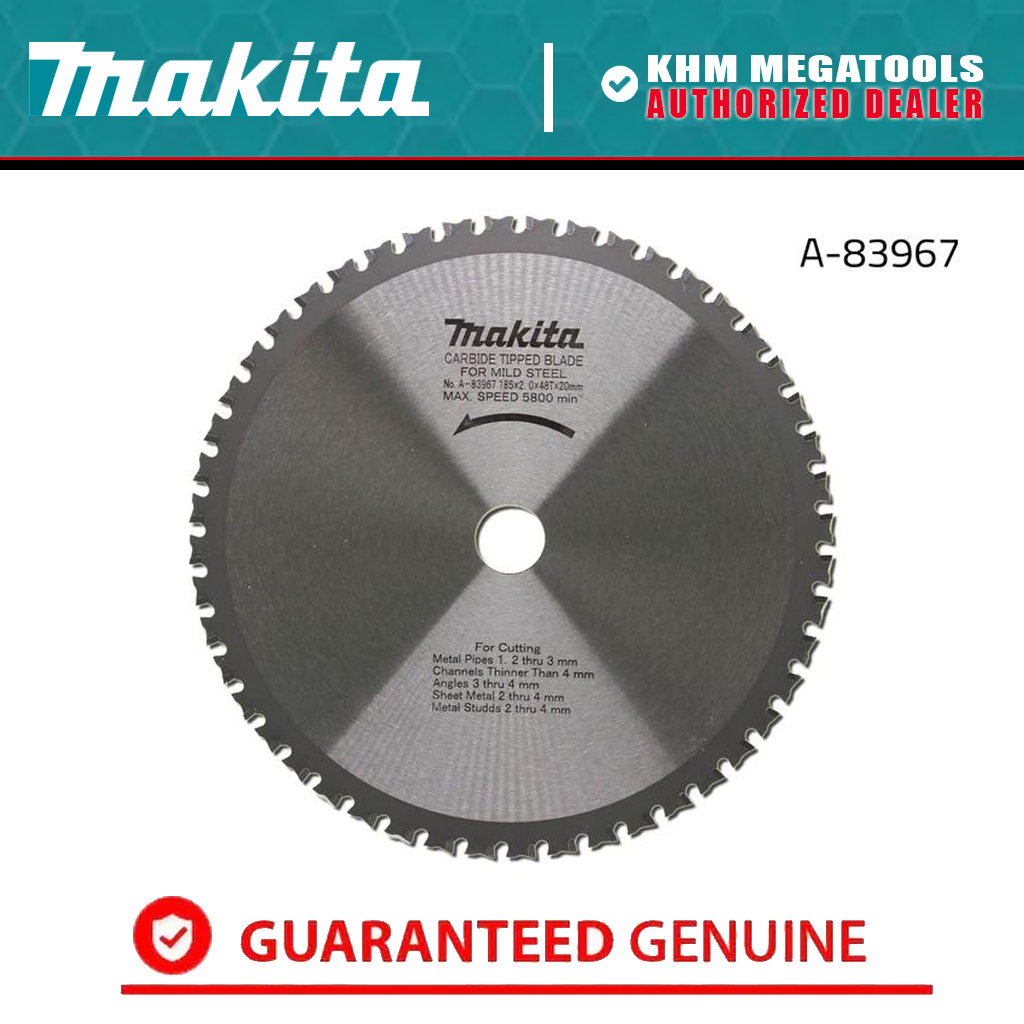Makita TCT Circular Saw Blades Thin Mild Steel A-83967 7-1/4