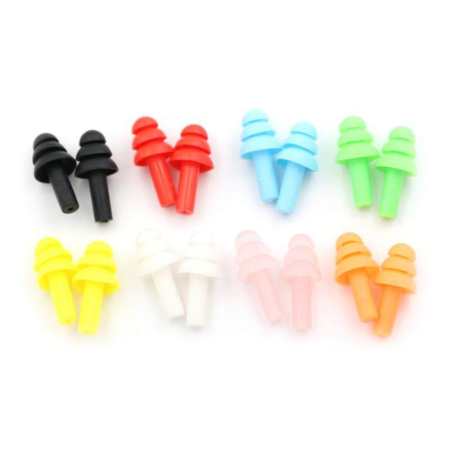 Crystalwave Anti-Noise Silicone Ear Plugs, 20pcs, Comfortable Sleep & Study