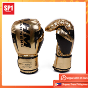 Adjustable Size Leather Boxing Gloves for Men and Women
