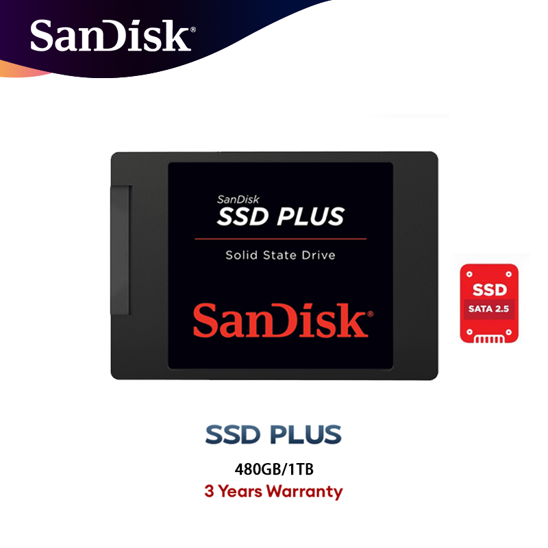 SanDisk 1TB SSD PLUS SATA III 2.5" Solid State Drive