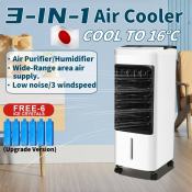Portable 3-in-1 Air Cooler with Free Ice Crystal Mist