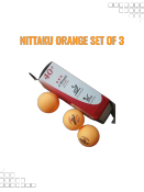 Nittaku 40+ Table Tennis Ball Orange and White 3pcs