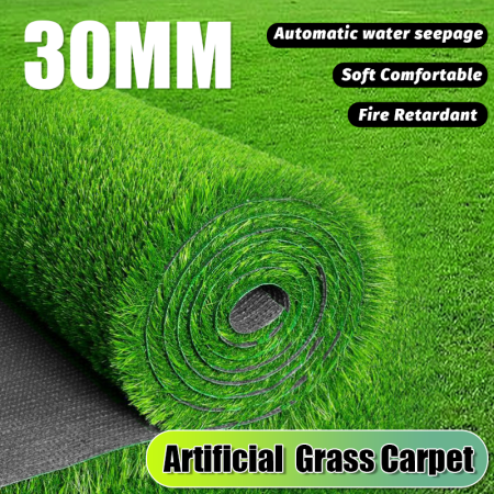 Luxury Green Artificial Grass Carpet, 2M x 1M