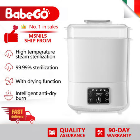 BABEGO 4-in-1 High Capacity Bottle Sterilizer and Milk Heater