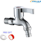 JOSNUW Plastic Galvanized Silver Faucet Bibcocks for Kitchen/Washing Machine