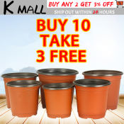 Plastic Flower Pot Seedlings Plant Nursery Pots For Succulent Transplanting Multiple Size