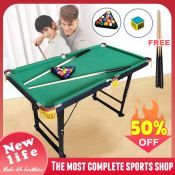 Kids Wooden Mini Billiard Table Set, 27x14 inches, Interaction Game