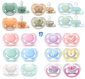 Philips Avent Ultra Air Soft Pacifiers, 0-6 Months, 2 Pack