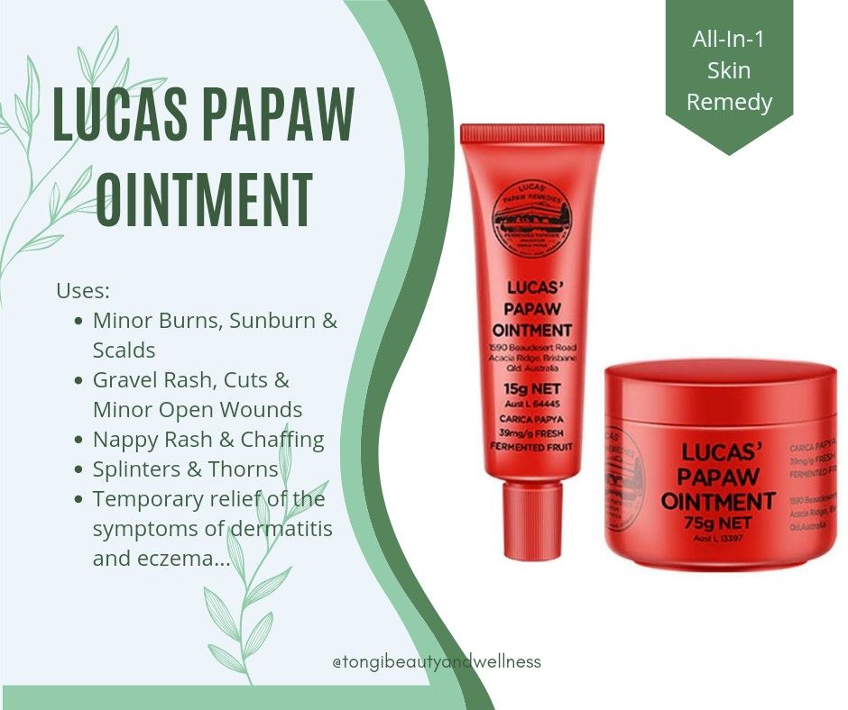 Pretty Angel Shoppe - LUCAS' PAPAW OINTMENT is NOW AVAILABLE Lucas' Papaw  Ointment is a 100% Australian-made papaw ointment with antibacterial and  antimicrobial properties. Papaw is beneficial in repairing, smoothing, and  firming