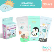 Huppy Buppy Breast Milk Storage Bags - 30 bags, 9oz